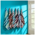 thumbnail image 5 of Cotton Textured (set of 2) Oversized Beach Towel - Aqua by Blue Nile Mills, 5 of 5