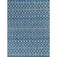 thumbnail image 2 of Unique Loom Outdoor Trellis Geometric Rug 9' x 12' Rectangle Teal/Gray, 2 of 2