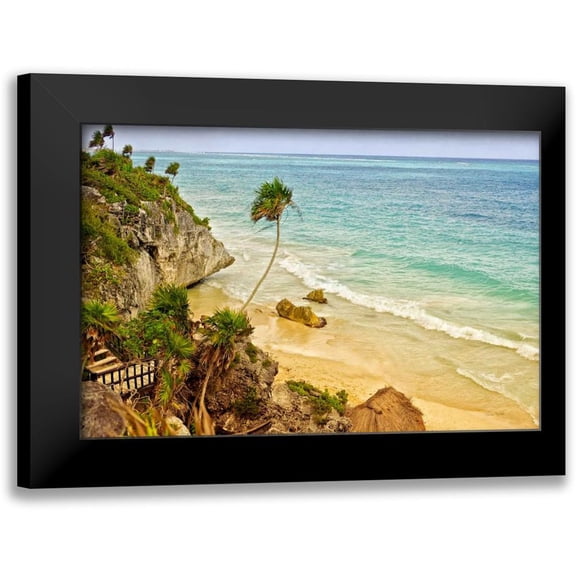 Murdock, Ramona 14x11 Black Modern Framed Museum Art Print Titled - Tulum Beach