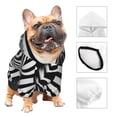 thumbnail image 3 of Balery Optical Zebra Illusion Sudadera con Capucha para Perros Pequeños – Ropa para Mascotas, Disfraz para Perros y Gatos, Ideal para Fiestas y Cosplay-Medium, 3 of 7