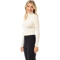 thumbnail image 6 of MixMatchy Women's Long Sleeve Turtle Neck Fitted Crop Ribbed Knit Sweater, 6 of 7