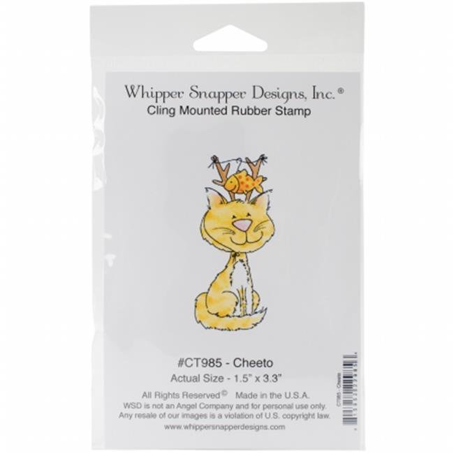 Whipper Snapper Designs CT985 4 x 6 in. Cheeto Cling Stamp Walmart