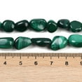 thumbnail image 3 of Natural Malachite Beads Strands Tumbled Stone 8~12x7~10x5.5~8mm Hole: 0.5mm about 43pcs/strand 15.55 inch(39.5cm), 3 of 5