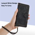 thumbnail image 7 of Leather For Samsung Galaxy A53 5G Case Tulip Embossed 5-card  Flip Wallet Leather Case with Card Holder Magnetic Closure  Phone Cases Cover,Black,For Galaxy A53 5G, 7 of 7
