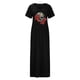 thumbnail image 4 of Vestidos Para Mujer Vestidos Casuales Vestido de Verano Cosplay Calavera Estampado Cuello Redondo Erógeno Bolsillo Manga Corta Vestido Largo Odeerbi ODB148945, 4 of 7