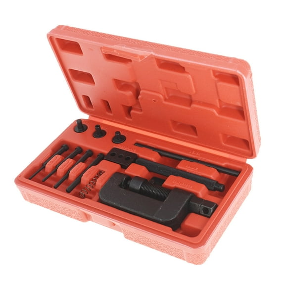 LABLT Motorcycle Chain Bike Breaker Splitter Press and Link Riveting Tool Kit 15PC
