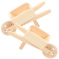thumbnail image 4 of CIMAXIC 2 Pcs Brouettes Miniatures en Bois pour Modèles Réalistes, 4 of 8