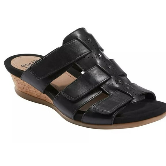 Earth Womens Pisa Harwich Black Sandals - 6W