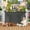 Black, variant on Weatherproof Outdoor Retractable Gate for Dogs, 55" Wide Outdoor Baby Gate