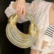 thumbnail image 4 of High Quality Gold And Silver Designer Handbags And Purses Compatible Women Fashion Party Evening Clutch Bags Ladies Hobo Tote Bag, 4 of 4