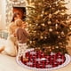 thumbnail image 5 of mfyjkho Falda para árbol de Navidad, decoración navideña de Papá Noel para interiores y exteriores, poliéster, 92 x 92 cm (35,4 x 35,4 pulgadas), 1 unidad, 5 of 6