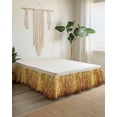 thumbnail image 2 of Autumn Branch Tree Wrap Around Bed Skirts for Queen Bed 18" Drop,Bed Skirt with Adjustable Elastic Belt Dust Ruffle Bed Valance for Bedroom Fall Yellow Forest Vintage Oil Painting Bed Frame Cover, 2 of 7