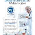 thumbnail image 3 of Waterdrop LT1000PC ADQ747935 MDJ64844601 Refrigerator Water Filter, Replacement for LG® LT1000P®, ADQ74793501, ADQ74793502, Kenmore 46-9980, 9980, Pack of 6, 3 of 9