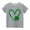Gray, variant on MeetoTime St. Patrick's Day Heart Printed Casual Short-sleeved Tops for Boys and Girls Kids Crew-neck Shirts
