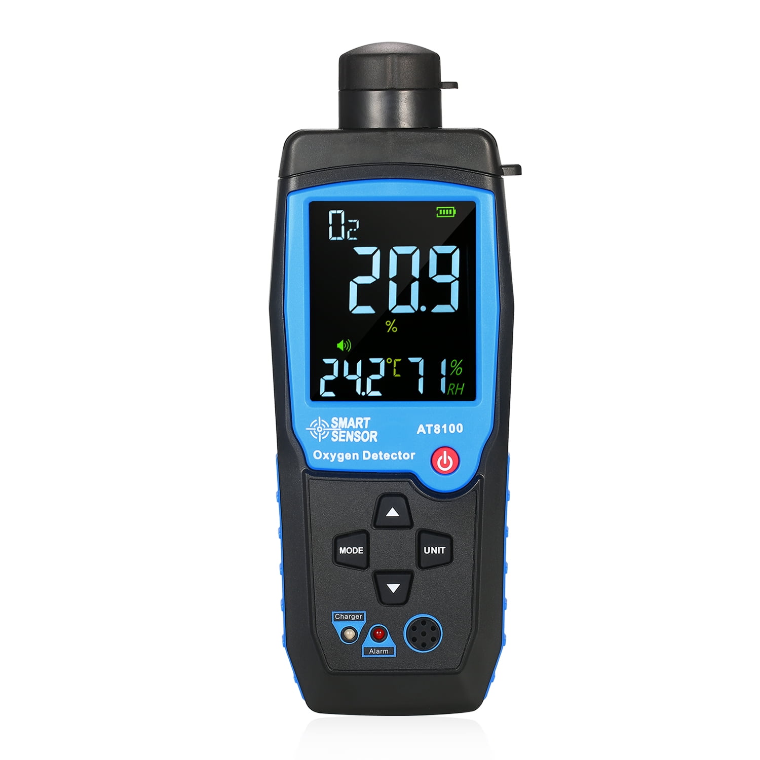 USB Plug Play Oxygen O2 Gas Sensor Reader Concentration Detection Range 0-25%