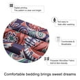 thumbnail image 4 of PiccoCasa 4pcs Polyester Duvet Cover Set Bohemian Bedding Set, Red Twin, 4 of 7