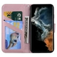 thumbnail image 5 of SaniMore for Samsung Galaxy S23 Ultra Case, PU Leather Flip Folio Cover with Stand, Card Slots, [Lovely Pet Magnetic Clasp] Full Protetcion Shockproof TPU Wallet Shell for Samsung S23 Ultra, Rosegold, 5 of 10