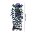 thumbnail image 3 of Simulation Lily Rattan Artificial Flower Wall Hanging Basket, Indoor and Outdoor Decorative Silk Flowers for Wedding, Party, Home Decor, 35x35cm, 3 of 6