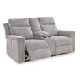 thumbnail image 3 of Signature Design by Ashley Barnsana Ash Power Reclining Loveseat with Console, 3 of 9
