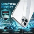 thumbnail image 5 of Crystal Clear Case for iPhone 11 Pro Max, [Not Yellowing] [Camera Protection] [Military Grade Drop Tested] Transparent Shockproof Protective Phone Case Soft Silicone Slim Cover, 6.5", Silver, 5 of 18