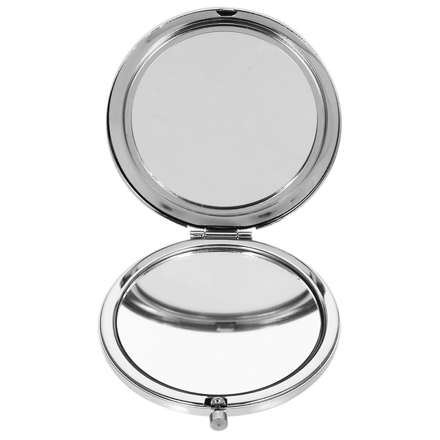 WHAMVOX Espejo Compacto Plateado Para Novia Con Exclusivo Y Material Duradero Para Bolsos