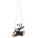 thumbnail image 2 of Artesanías de resina sintética, colgante en forma de panda animal colgante en forma de columpio colgante modelo panda probado profesionalmente, 2 of 8