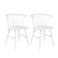 thumbnail image 2 of White Dining Chairs, Low Spindle Back / Add a Touch of Class to Dining, 2 of 2