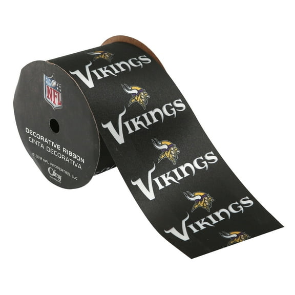 Offray 2.5"x9' NFL Minnesota Vikings Ribbon