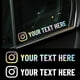 thumbnail image 2 of Pegatina de vinilo con texto personalizado y nombre para coche para Instagram, Facebook, Twitter, YouTube, TK VK, para ventana, puerta, motocicleta y bicicleta, 2 of 5