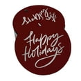 thumbnail image 1 of Inkdotpot Real Silver Foil Happy Holiday Tag Favor Hang Paper Tag 50 Piece, 1 of 7