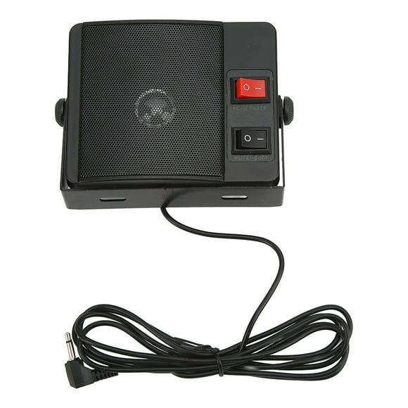 CB Radio External Speaker, 3.5mm Jack Walkie Talkie External Speaker Noise Filter Loud Sound for 2 Way Radio