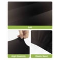thumbnail image 4 of Brown Black Ombre Bar Stool Covers Set of 4, Modern Gradient Abstract Art Stretch Washable Bar Chair Covers with Backs, Removable Pub Counter Height Chair Cover for Kitchen Dining Room Cafe, 4 of 7