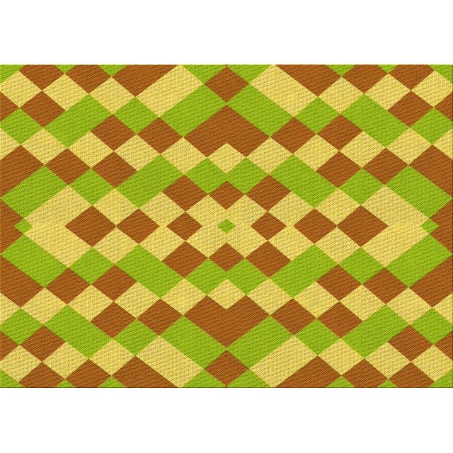 Ahgly Company Machine Washable Indoor Rectangle Transitional Neon Yellow Green Area Rugs, 2' x 4'