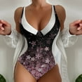 thumbnail image 3 of Aayomet Swimming Suits for Women One Piece Tummy Control Swimsuit One-Piece Plus Size Open Back Bathing Suits,Pink M, 3 of 4