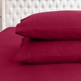 thumbnail image 3 of Mocassi Soft Soft 4-Piece Sheet Set - Deep Pocket Fitted Sheet, Soft, Cozy, Warm and Anti-Pill Flannel Sheets - Cali King, Burgundy, 3 of 4