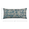 thumbnail image 2 of FBTS Prime 24x12 inch Rectangle Blue Plain Chenille Lumbar Throw Pillow Covers, 2 per Pack, 2 of 5