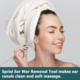 thumbnail image 3 of Spring Ear Wax Cleaner Tool Set Ear Cleaner Ear Cleaner Tool Ear Wax Removal Spoon Double Ended with Stainless 360° Spiral Ear Massage Cleaning Tool Ear Cleaner Cleaning Brush and Storage Box Silver, 3 of 7