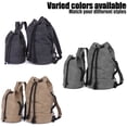 thumbnail image 5 of Canvas Suitcases, Overnight suitcases Weekend bags Carry On Shoulder bag Backpack brown M, 5 of 5