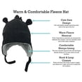 thumbnail image 3 of N'Ice Caps Toddler Boys Baby Fleece Hat Mitten Winter Set with Ears - Kids Sherpa Lined Black, 3 of 11
