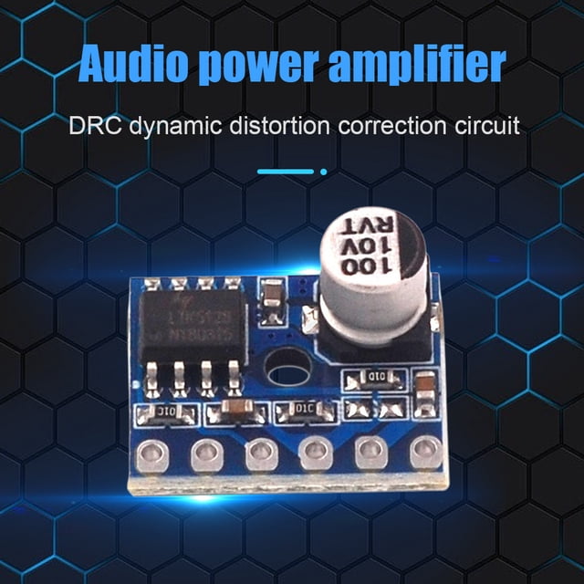 Tablero Amplificador 5128 Placa amplificadora DC2.5-5.5V 5W Clase D Amplificador de potencia de audio Accesorios de bricolaje Ehuebsd Para estrenar