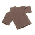 thumbnail image 3 of Camiseta Masculina 1/12, Mini Ropa Suelta de Manga Corta, Trajes en Miniatura, Ropa de Muñeca Hecha a Mano para Figuras de 6", Modelo de Muñeca, Acces marrón, 3 of 8