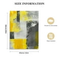 thumbnail image 2 of Nawypu Abstract Canvas Yellow Wall Art Geometric Decor Gray Paintings, Ready To Hang, Home Decoration Prints Framed Poster Color Blend Artwork for Bedroom Living Room Office, 2 of 5