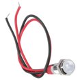 thumbnail image 4 of Indicador LED De Metal, Luz Indicadora Duradera De 6 Mm De Acero Inoxidable Con Cable Para Indicación De Advertencia Para Automóvil, Camión, Barco, Velocímetro, Odómetro, ANGGREK Blanco, 4 of 8