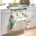 thumbnail image 2 of Yayeee Magnetic Dishwasher Cover for The Front Decoration Home Kitchen Machine Sticker Protector, Watercolor Leaves, 2 of 6
