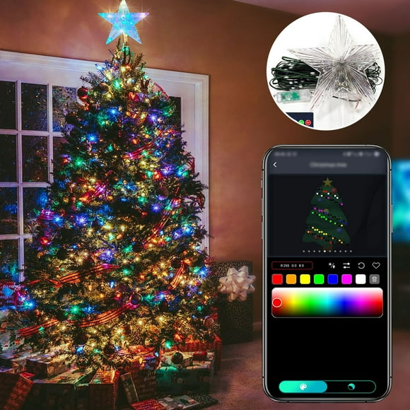 Led Lights for Bedroom, Led Strip Lights, Smart Led Strip Lights 32.8Ft Smart Leather Line Bar 15 Million Colors with App Control and Music Sync Led Lights for Bedroom Kitchen Tv Party