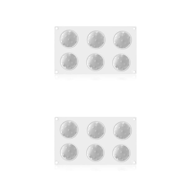 Yuarrent Molde de silicona para queso, 6 cavidades, bandeja para moldes de gelatina para pasteles, postres, Fondant, herramienta para hacer Type1 NO1