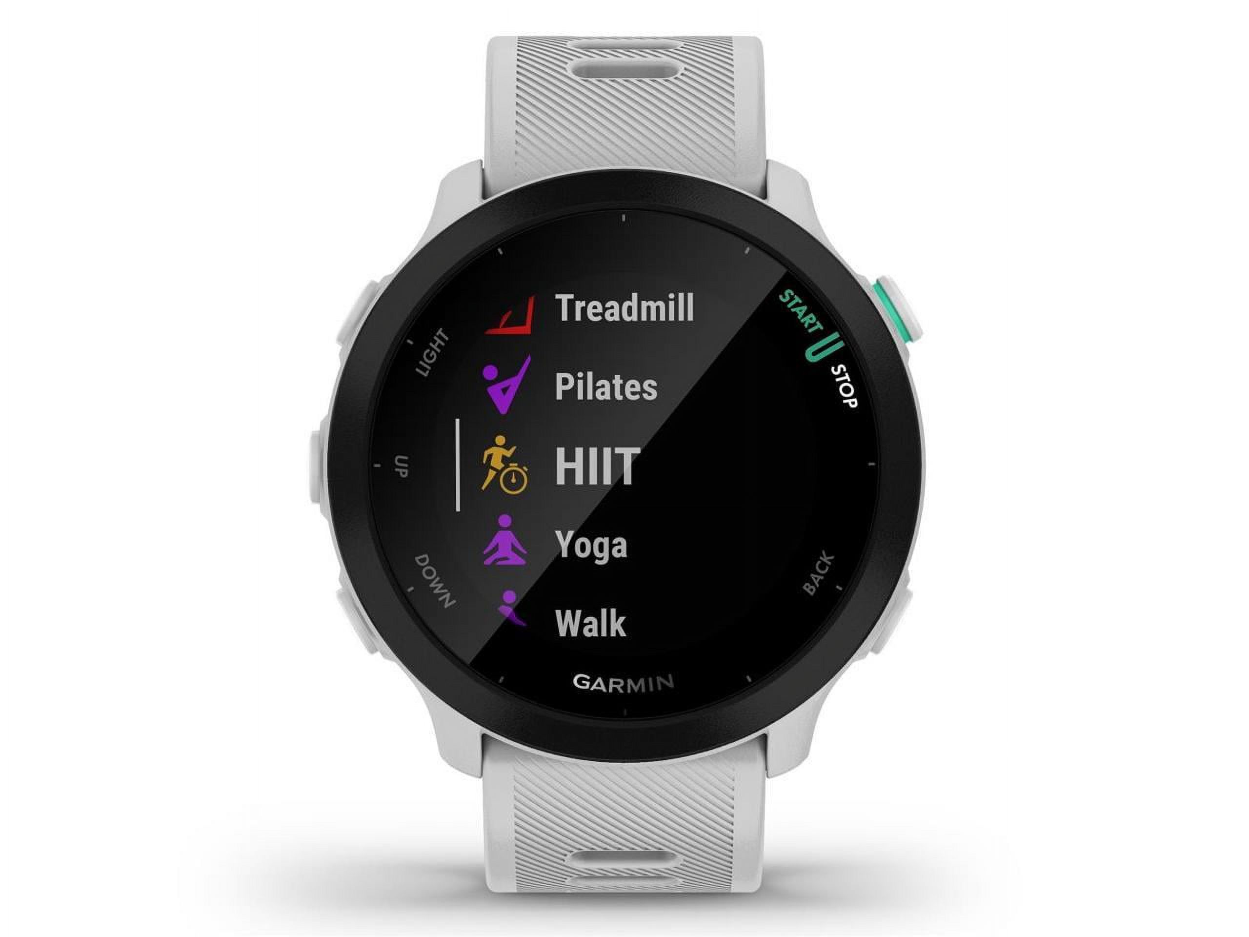 Garmin Forerunner 55, GPS Running Watch with Daily Suggested Workouts, Up to 2 weeks of Battery Life, White - image 5 of 5