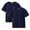 Navy, variant on Elvqul Boys Tops Comfortable Hot Pink Short Sleeve Crew Neck 2 Pack Solid Cotton Shirts for Boys
