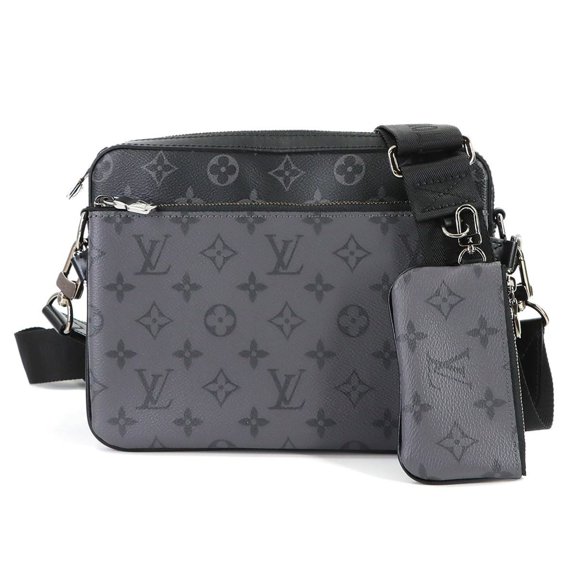 Pre-Owned Louis Vuitton Monogram Eclipse Reverse Trio Shoulder Handbag M69443 Messenger