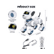 thumbnail image 4 of Juguete para Perro Robot con Control Remoto: RobóTico Programable, Juguete Interactivo Inteligente para Bailar, Cantar y Acrobacias, Blanco y Rosa, 4 of 7